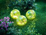 LED-glazen bollen &bdquo;Vlinder&ldquo;, set van 3 