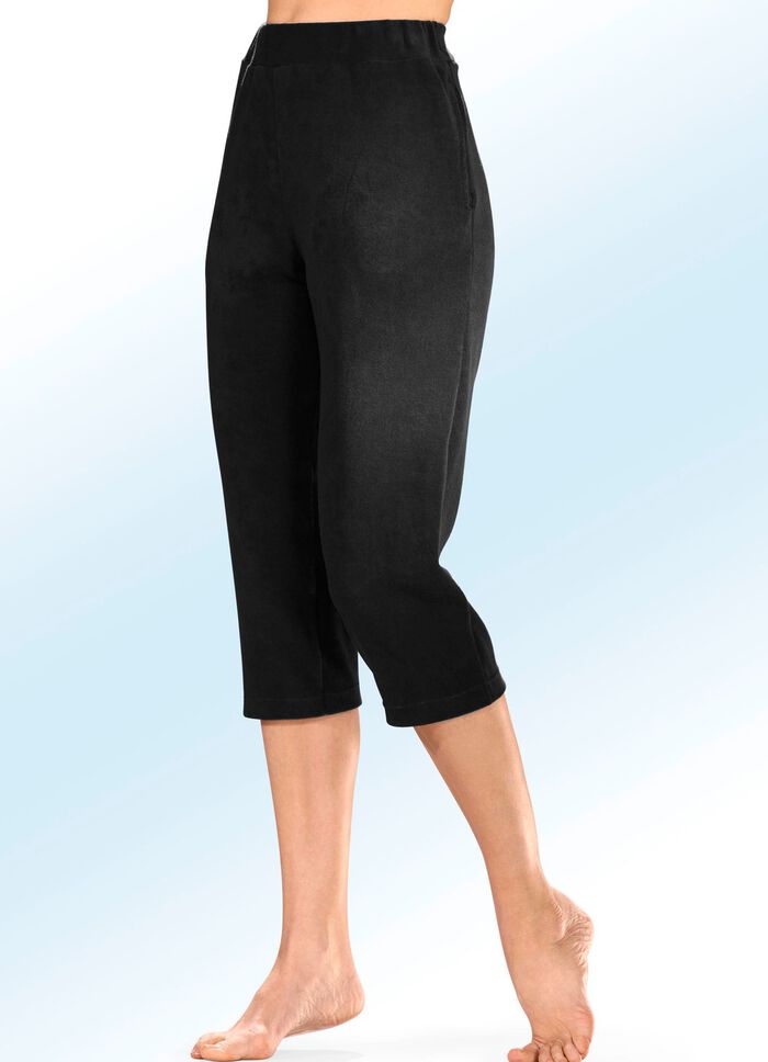 Set van twee slaap- en vrijetijdsbroeken van badstof-stretch 