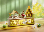 Verlichte houten decoratie met timerfunctie 