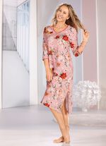 Laurina nachthemd met V-hals en inkjetprint 