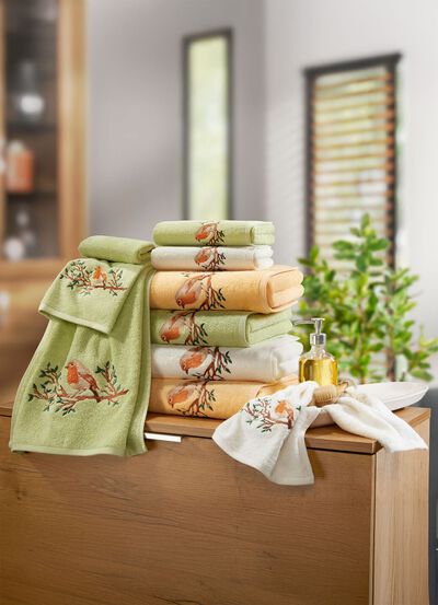 Geborduurde badstof serie 