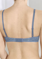 Triumph Amourette beugelbh met elastische kant INDIGOBLAUW