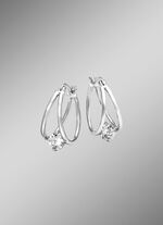 Oorringen zilver 925/- 