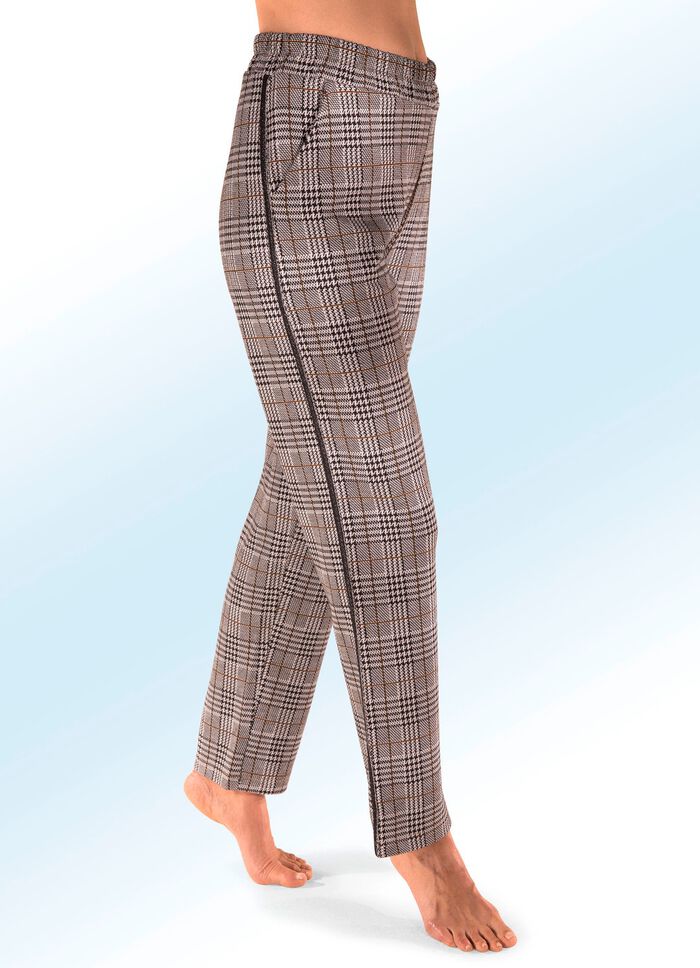 Broek met glanzende linten 