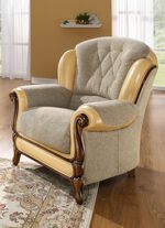 Gestoffeerd meubilair met fijne houten chatos BEIGE