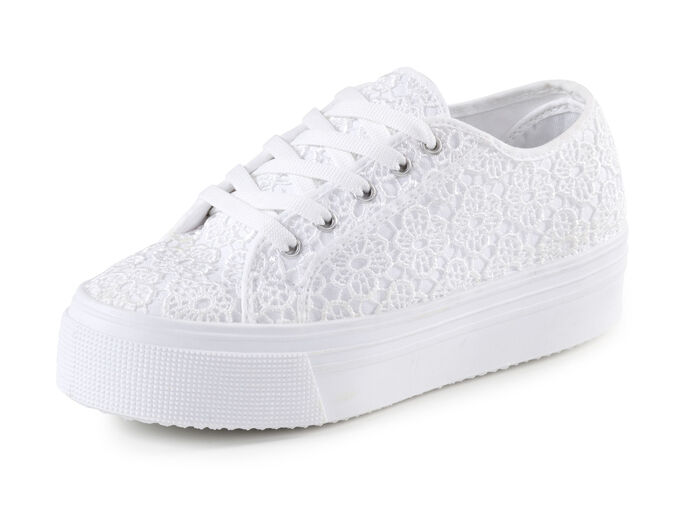 Elegante dames veterschoenen met uitneembaar voetbed WEISS