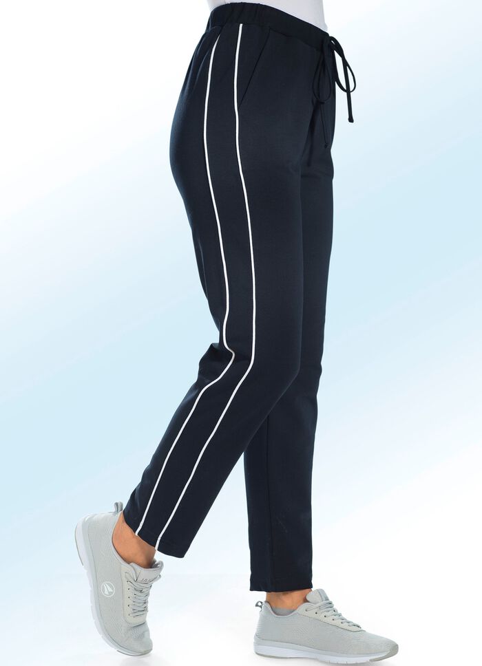 Vrijetijdsbroek &lsquo;Plantier&rsquo; in 3 kleuren MARINE