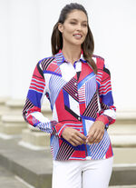 Blouse met overhemdkraag 