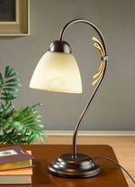 Tafellamp, 1-lamps, met ijzeren frame 