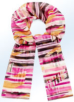 Sjaal met expressief fantasiedessin 