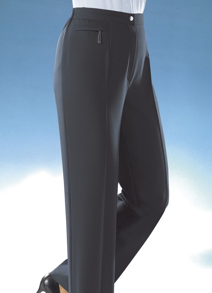 Comfortbroek met 4 cm bredere tailleomtrek i DONKERGRIJS