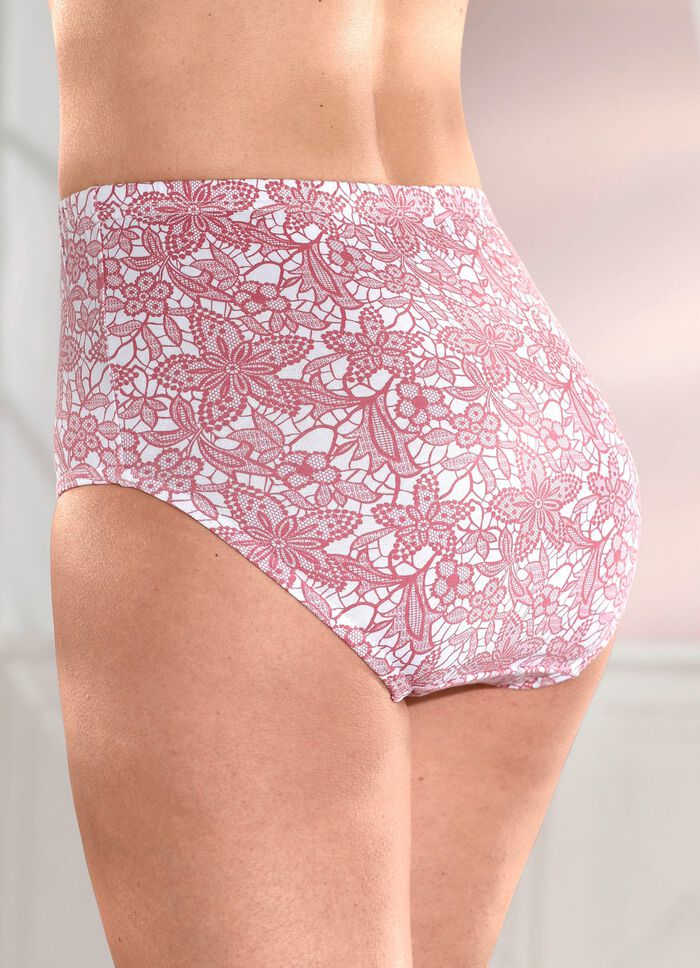 Pak van vier slips met printmotief 