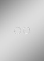 Chique oorringen in 585/- fijn witgoud 