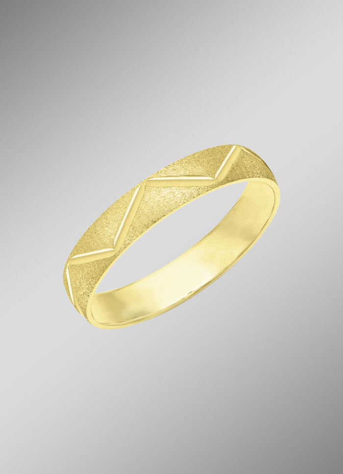 Elegante partnerring in verguld zilver 925/- fijn 