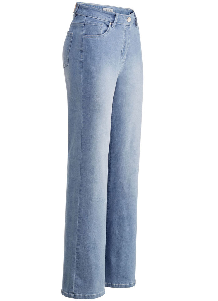 Jeans in het nieuwste vingerafdrukdesign LICHTBLAUW