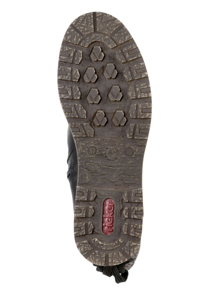 Rieker-laarzen in gekreukelde look ZWART-GRIJS