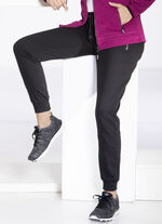 Casual broek met ritszakken in 4 kleuren ZWART