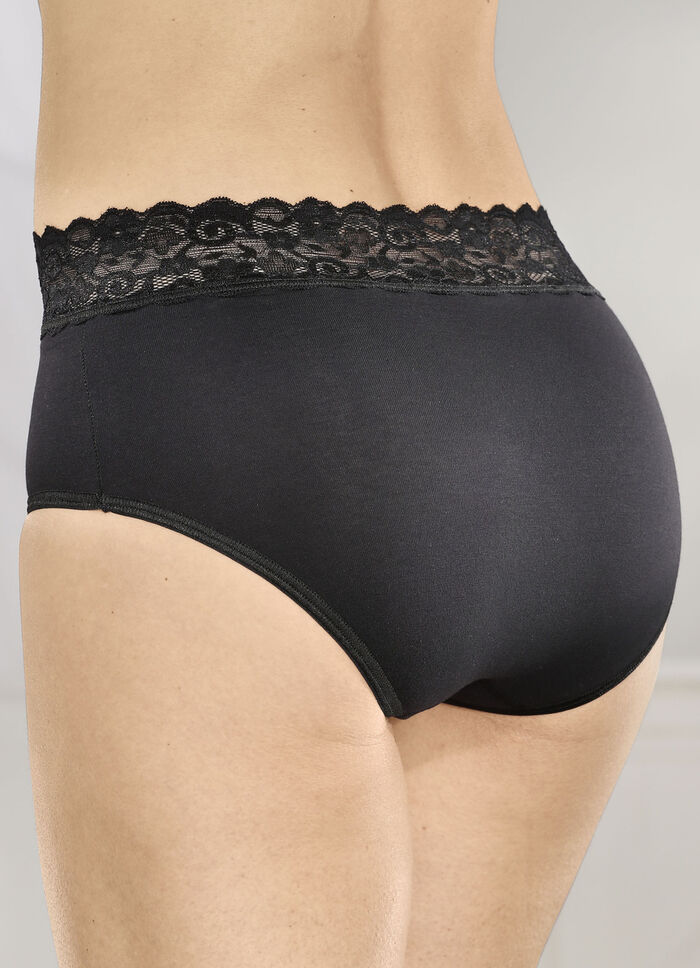 Vier-pack slip met elastische tailleband 