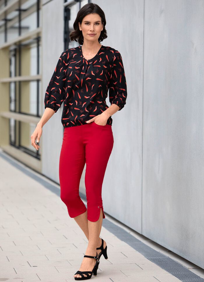 Capribroek met afgeronde splitten aan de beenuiteinden 