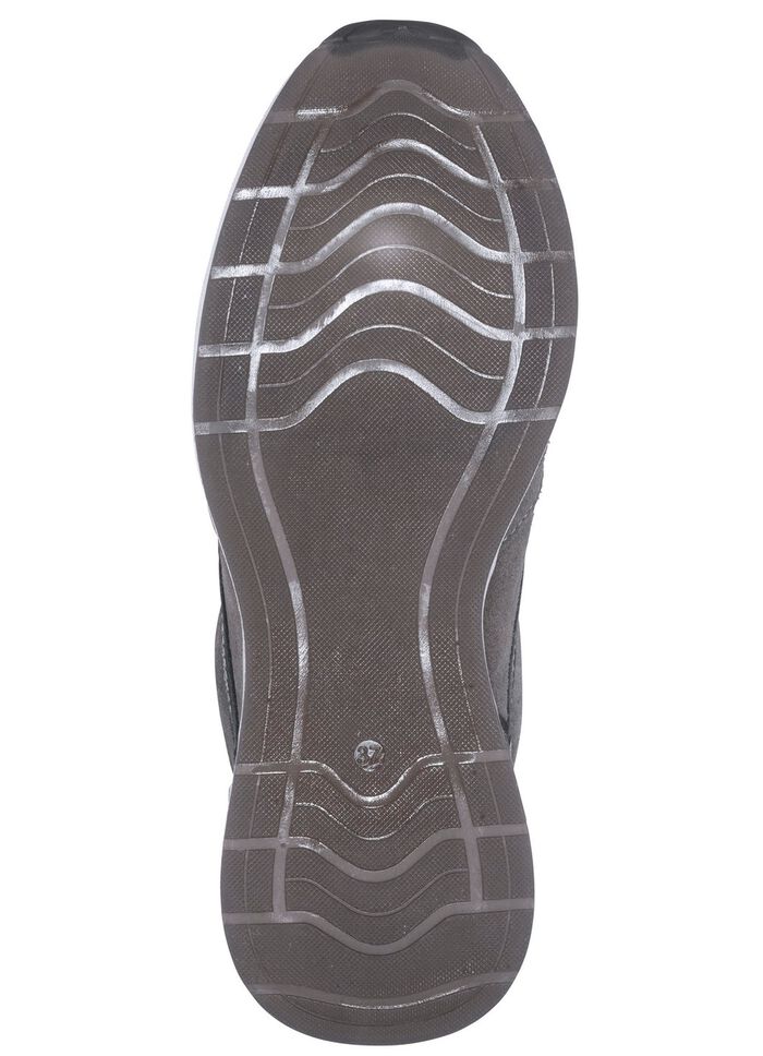 Slippers gemaakt van rundsu&egrave;de GRIJS