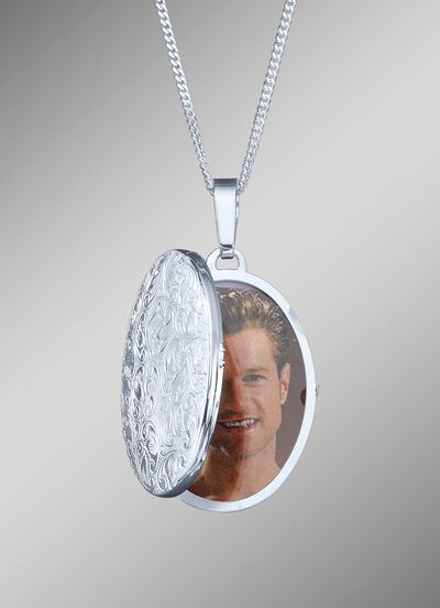 Medaillon met pantserketting 