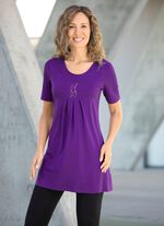 Smaakvol lang shirt in 2 kleuren 