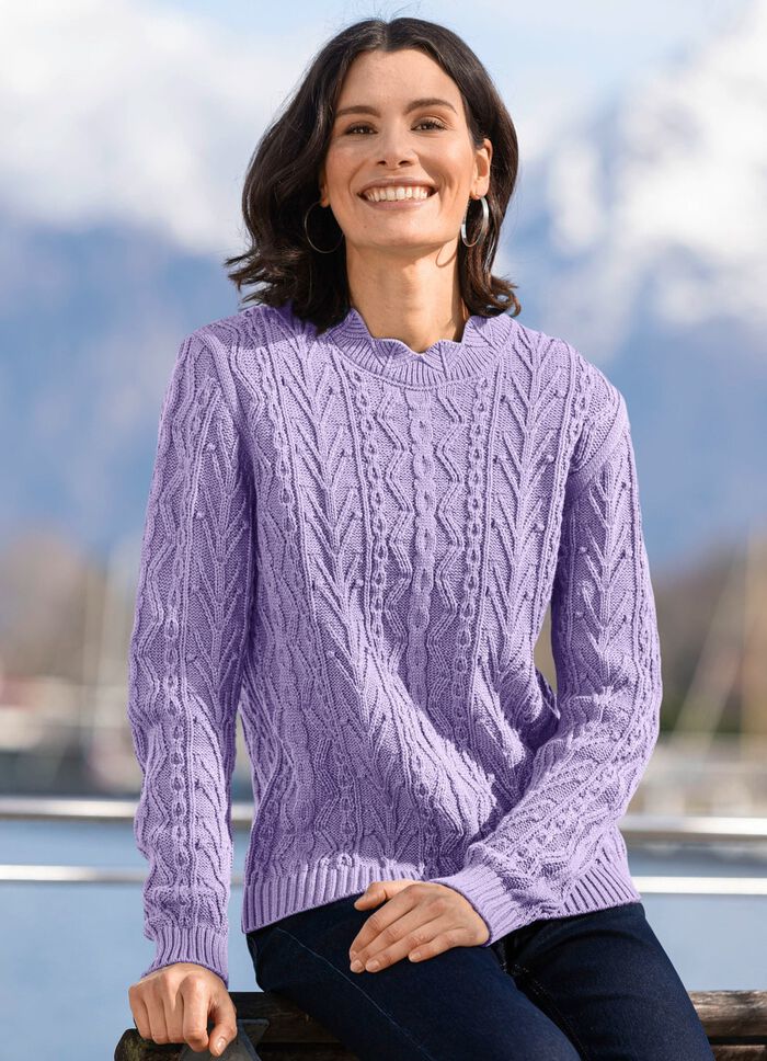 Trui van een structuurmix SERING