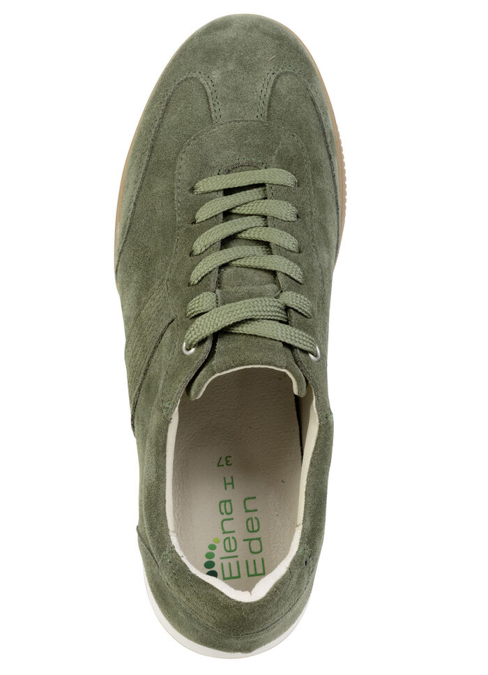 ELENA EDEN, comfortabele damessneakers, breedte H, met uitneembaar voetbed GRÜN