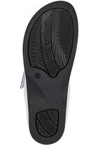 ELENA EDEN muiltjes met contrasterende inzetstukken WIT