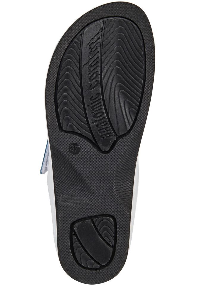 ELENA EDEN muiltjes met contrasterende inzetstukken WIT