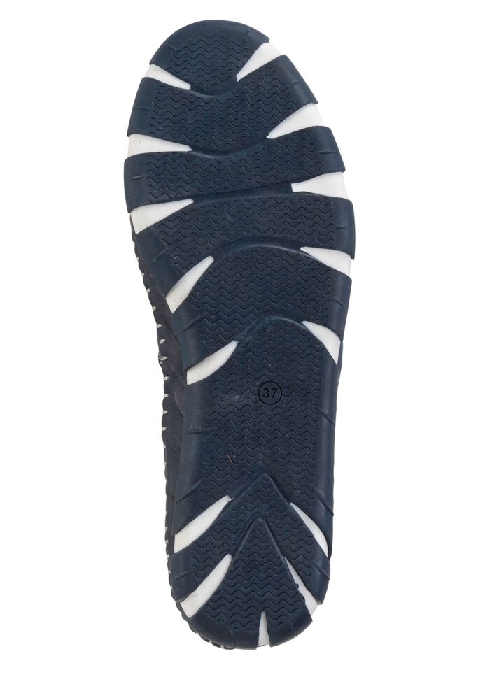 Gemini pantoffels met een subtiele kreukelstructuur en kleurrijke leren bloemen 