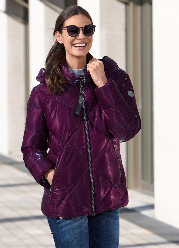 Functionele jas met afneembare capuchon 