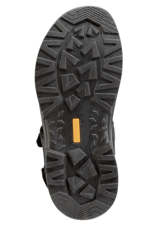 Trekkingsandaal GINO GALANTE van nappaleer en textiel DONKERBLAUW-ZWART