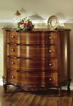 Commode met schuiflades NOTENBOOM