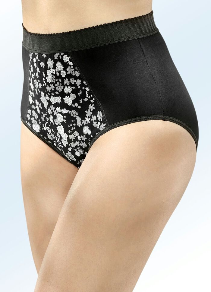 Verpakking met vijf corrigerende slips met versteviging aan de voorkant 