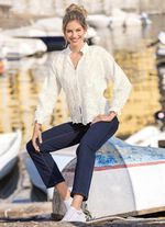 Blouse met ruche rand 