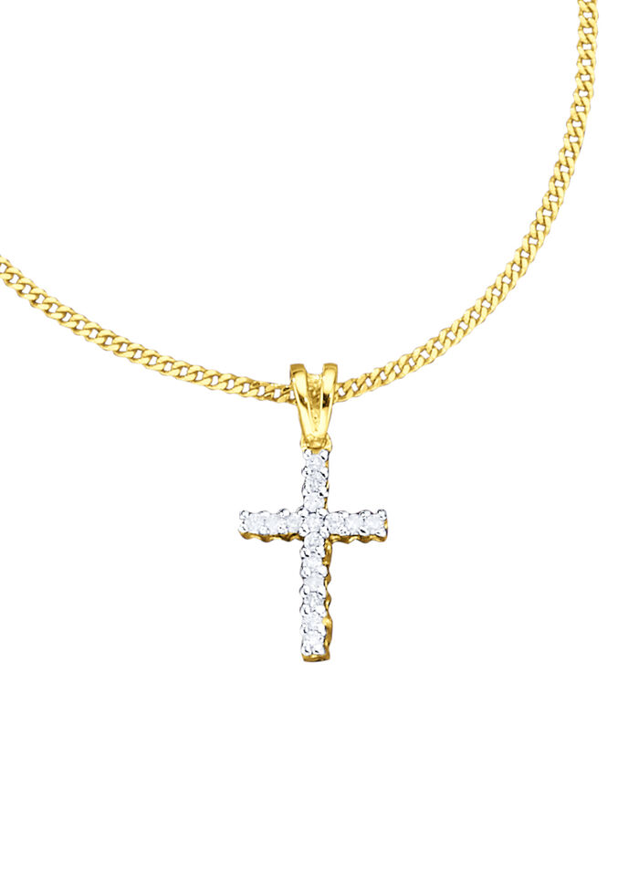 Kruis-kettinghanger met pantserketting