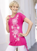 Shirt met strass-versiering 