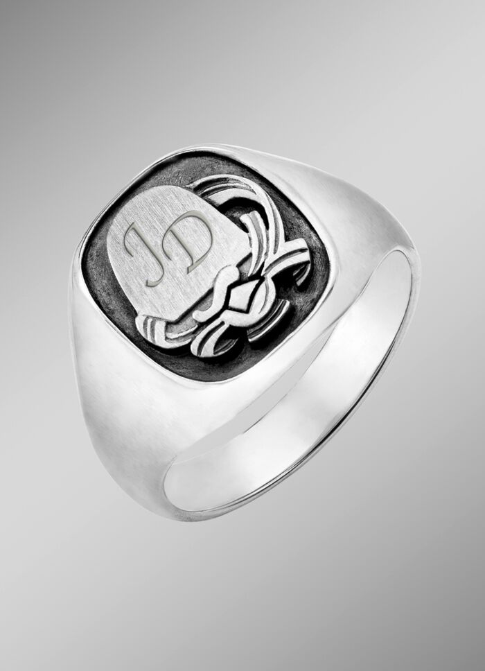 Edele herenring van zilver 