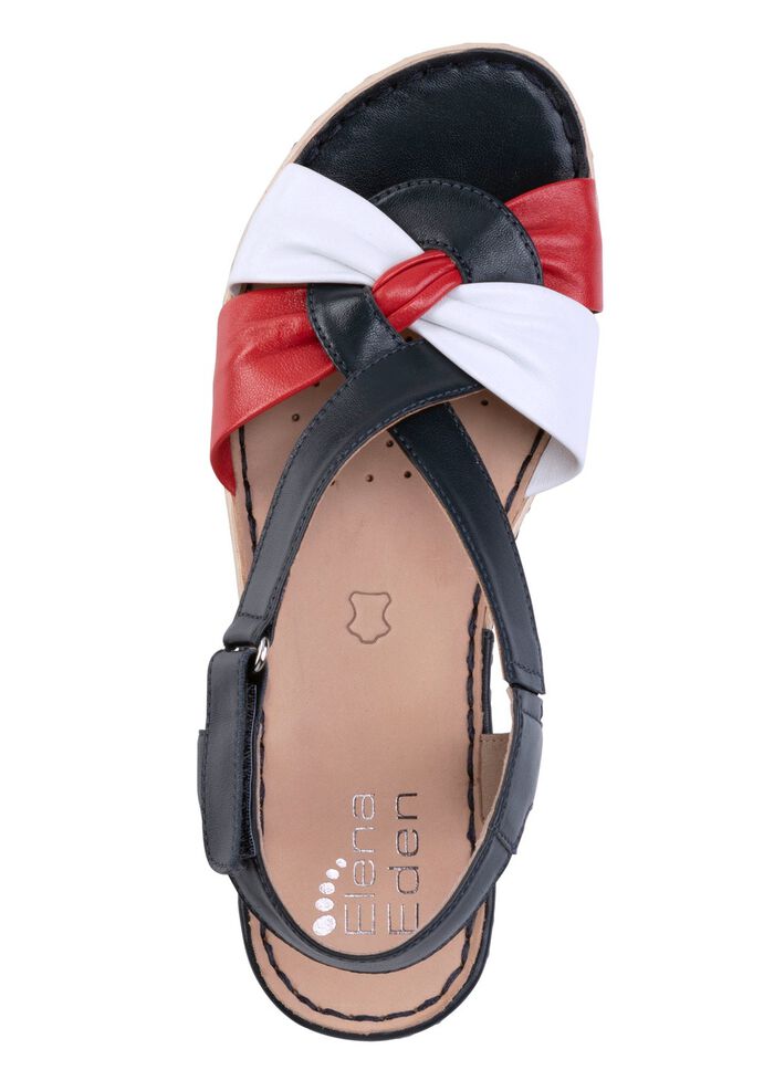 ELENA EDEN, elegante damessandalen, breedte H, met klittenbandsluiting 