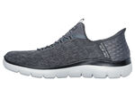 SKECHERS, herensneakers, met gegoten instaphak ANTRACIET