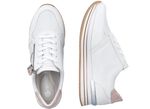 Remonte sneakers in een modieus design WIT-ROS&Eacute;GOUD