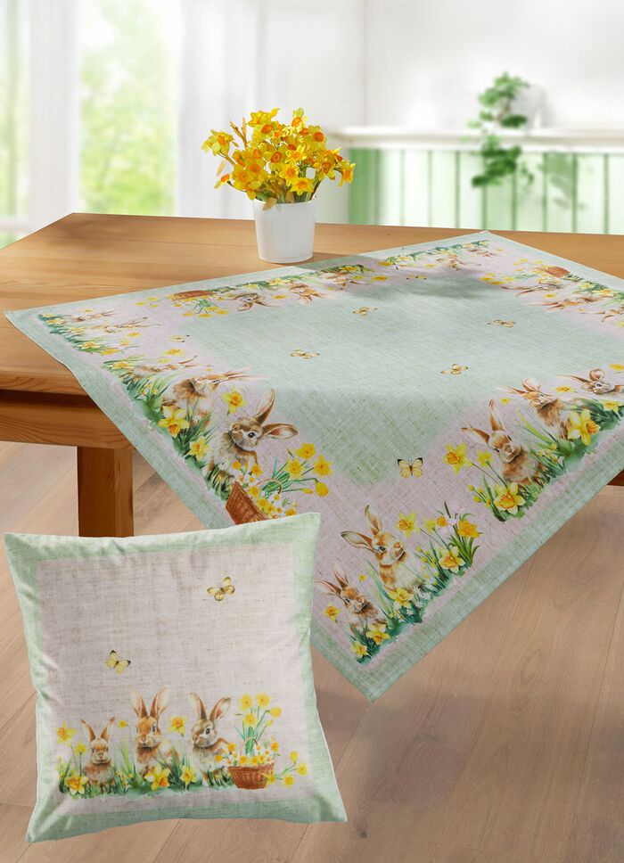 Lang gebreid vest in jacquard dessin 