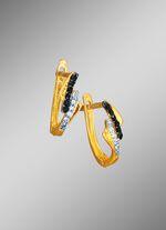 Klapcreolen met zirkonia 