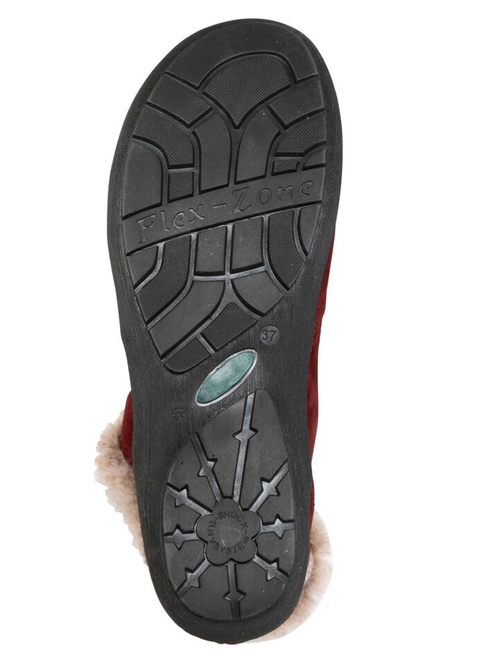 ELENA EDEN, gevoerde dameslaarzen, winterschoenen, breedte G, met uitneembaar voetbed BORDEAUX