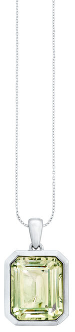 Effectieve hanger met echte groene amethist 