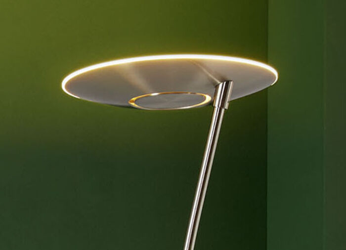 Vloerlamp met plafondschijnwerper