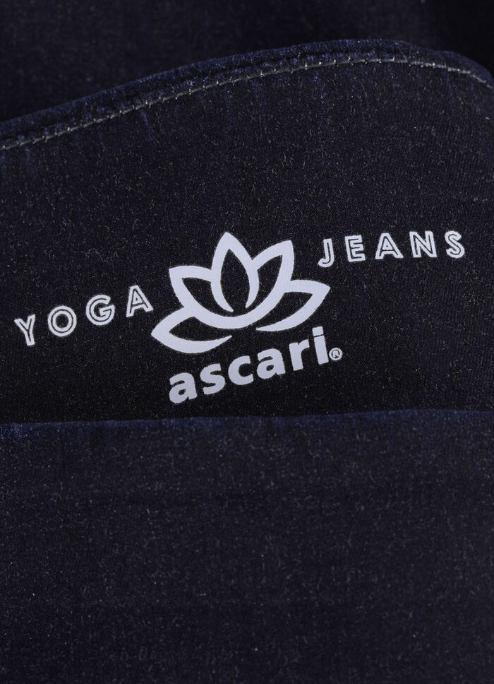 Yogajeans met uitlopende enkelbreedte 