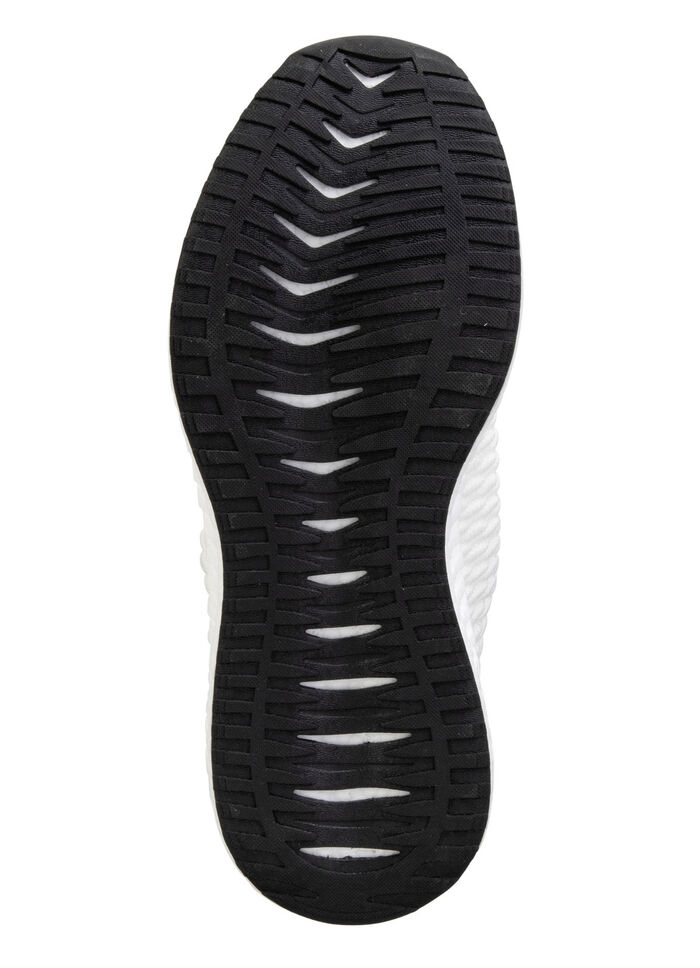 Veterschoenen van gestructureerd textielmateriaal WIT