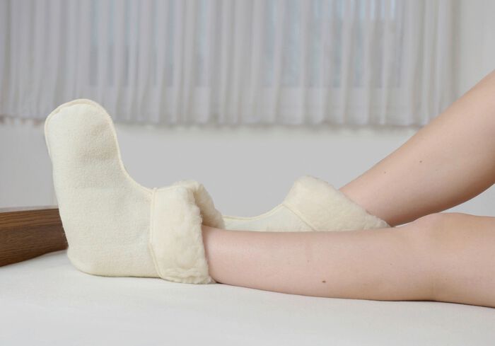 Pluizige scheerwollen pantoffels 